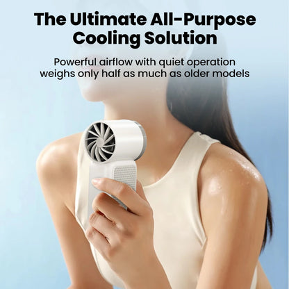 Mini Fan Handheld Portable Outdoor Small Fan 5-speed Adjust Ultra Mini Fan Type-C Rechargeable Home Office Summer Cooling Fans